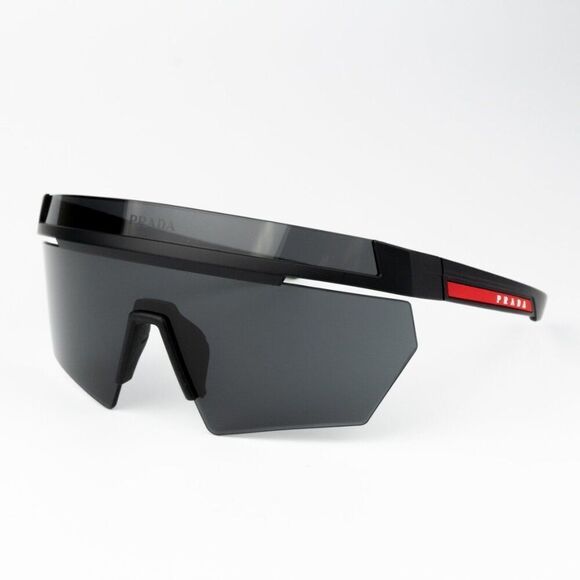 NEW Prada Linea Rossa PS01YS 1BO06F Matte Black Grey Unisex Sunglasses - Picture 7 of 13